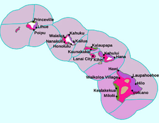 Red flag warning covers leeward areas of all Hawaiian Islands on Friday