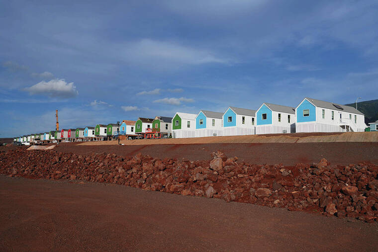 FEDERAL EMERGENCY MANAGEMENT AGENCY 
                                The first FEMA modular homes are seen at Kilohana.