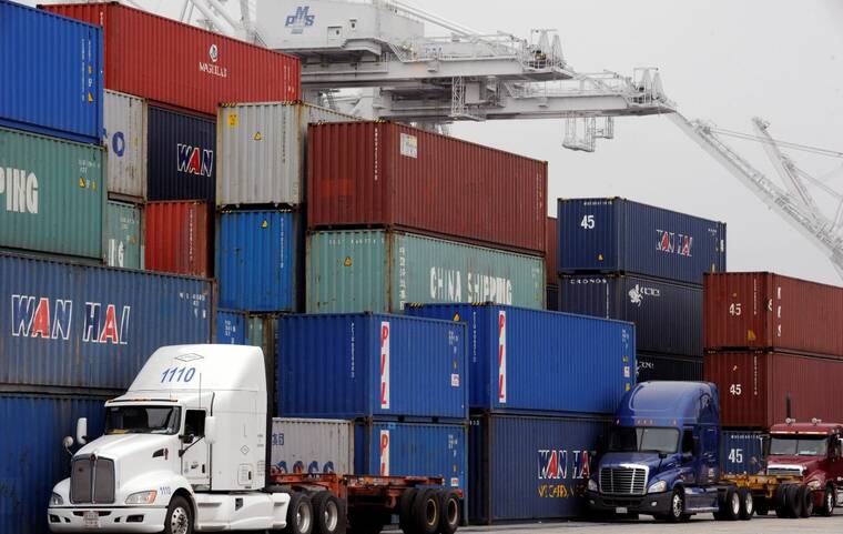 REUTERS/BOB RIHA JR./FILE PHOTO
                                Shipping containers at Pier J at the Port of Long Beach wait for processing in Long Beach, Calif., in April 2018. Americans don’t think import tariffs are a good idea if they lead to higher prices and are skeptical they would help U.S. workers, a Reuters/Ipsos poll found, underscoring the political risks to President-elect Donald Trump’s plan to impose heavy fees on goods from China, Mexico and other nations.