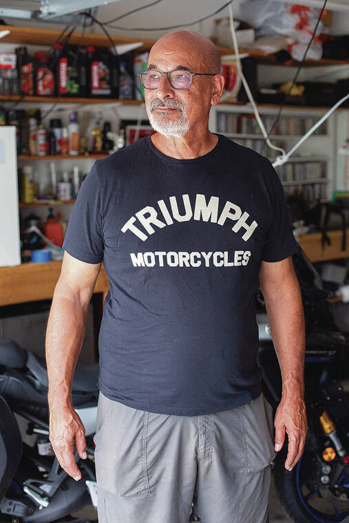 VEASEY CONWAY/THE NEW YORK TIMES
                                Steve Shiffer, who retired as a manufacturing manager in the heavy-duty truck industry and who now has more time for motorcycle trips, in his garage, in Wake Forest, N.C., May 27, 2024.