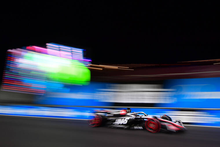 USA TODAY
                                Haas F1 driver Kevin Magnussen of Denmark during qualifying at Las Vegas Strip Circuit on Nov. 17, 2023.